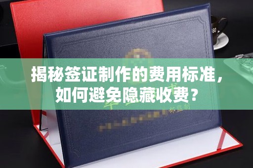 瀍河揭秘签证制作的费用标准，如何避免隐藏收费？